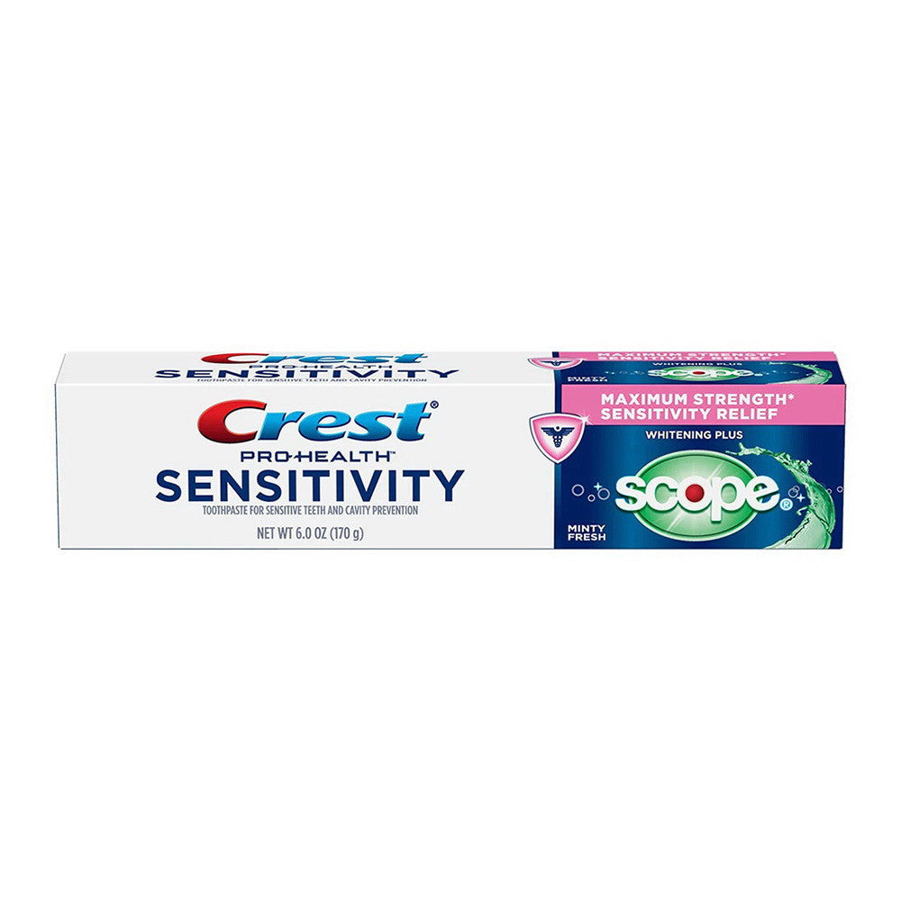 Crest Sensitivity Whitening Plus Scope Toothpaste, Minty Fresh, 6 Oz